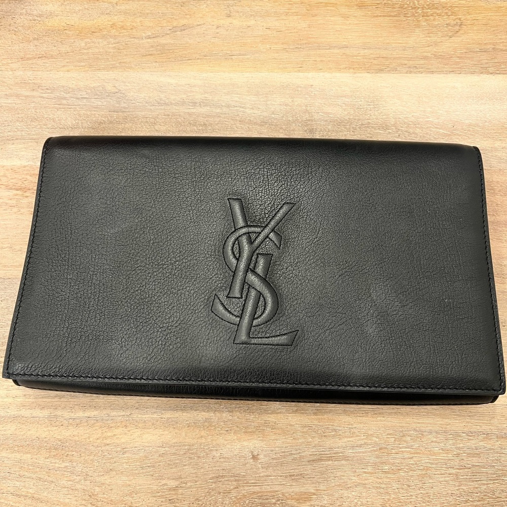 Saint Laurent black clutch